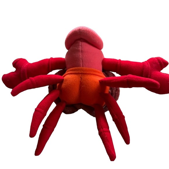 DISNEY Stuffed Animal Vintage SEBASTIAN Crab from Little Mermaid Movie PLUSH Toy - Picture 3 of 4